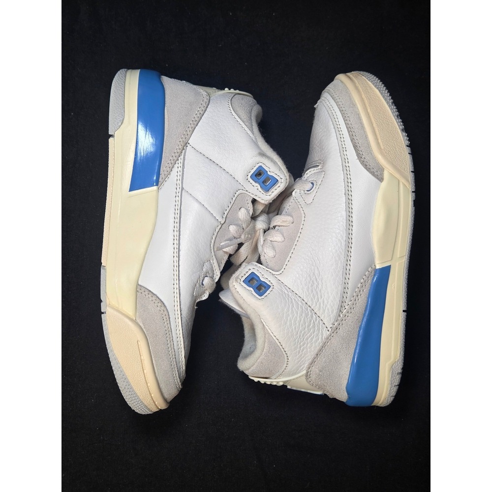 Air Jordan 3 Retro White University Blue Kids Sneakers Nike DM0966-101 13C